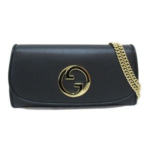 Gucci Shoulder Bag Leather Black